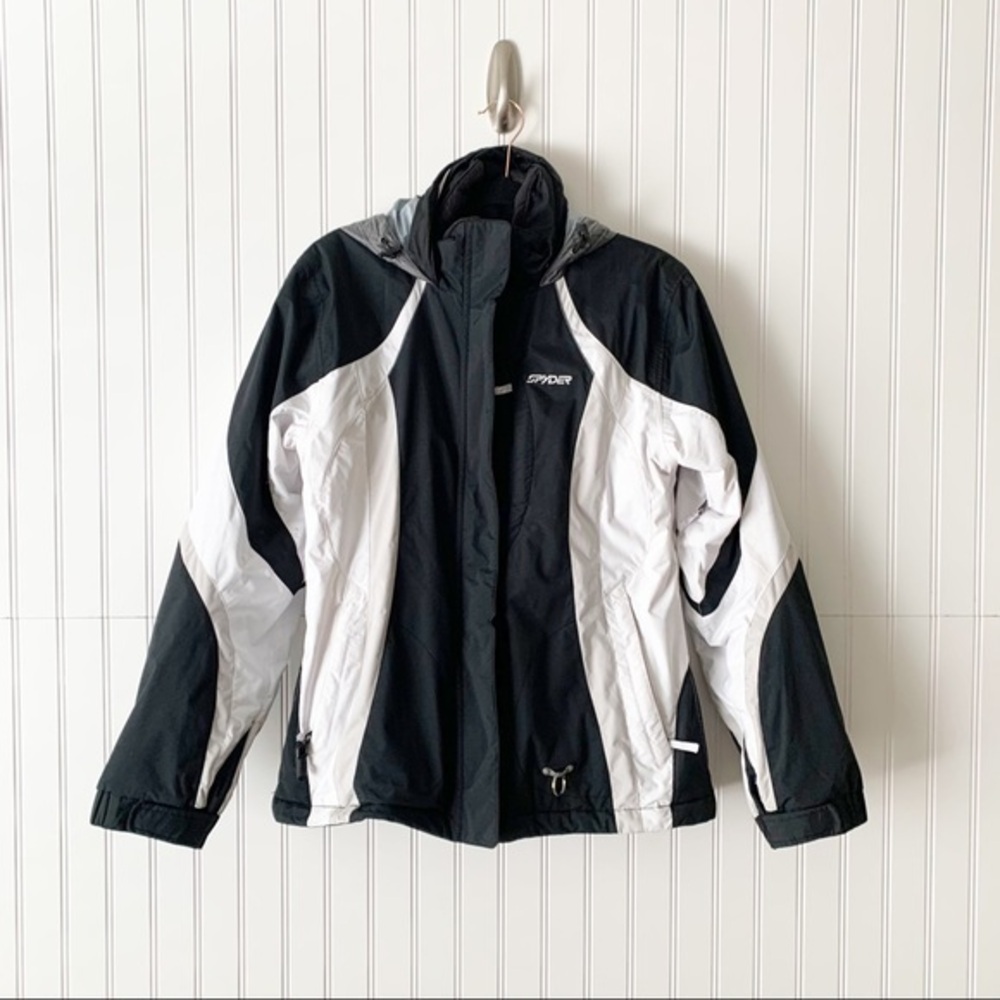 Spyder Womens 14 Black & White Ski Snow Jacket